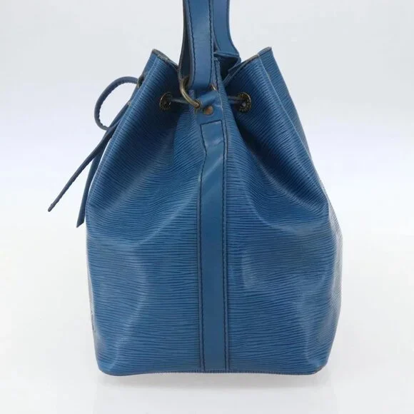 LOUIS VUITTON Epi Petit Noe Shoulder Bag Blue M44105 LV Auth ka741